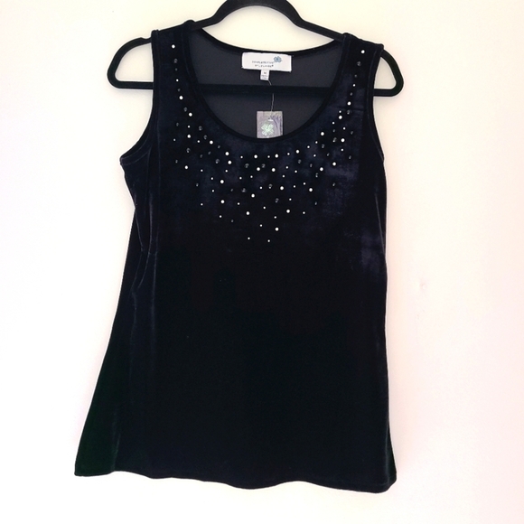 NWT COMPLETELY ME BY LIZ LANGE black top - Picture 1 of 6